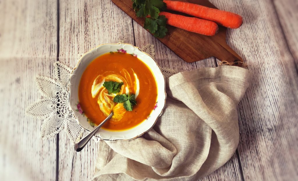 carrot ginger turmeric soup