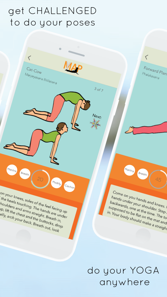 yogamap app - 7 minute yoga and meditation timer