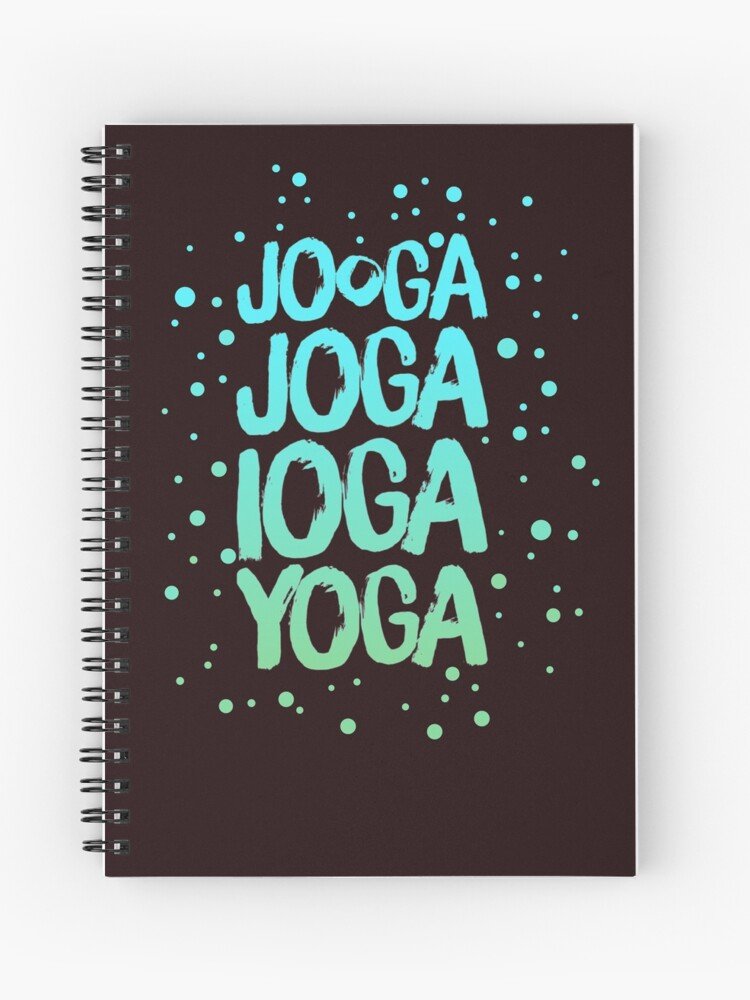 yoga around the World Series notebook by YogicFoods